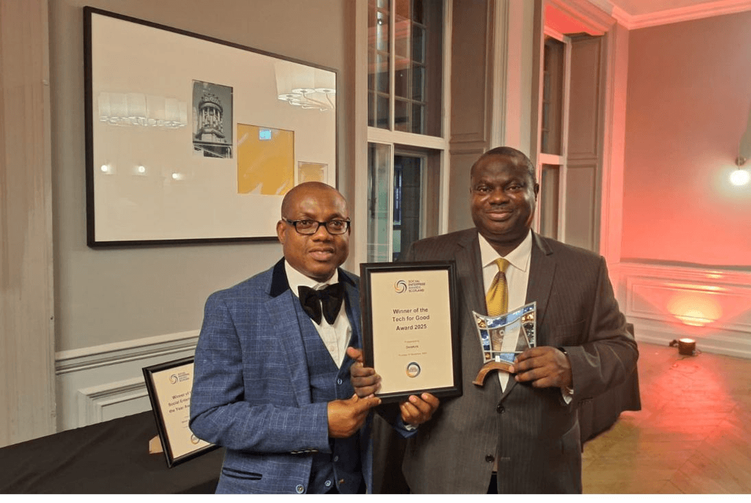 The DataKirk Wins Tech for Good Award at the 2025 Social Enterprise Awards Scotland